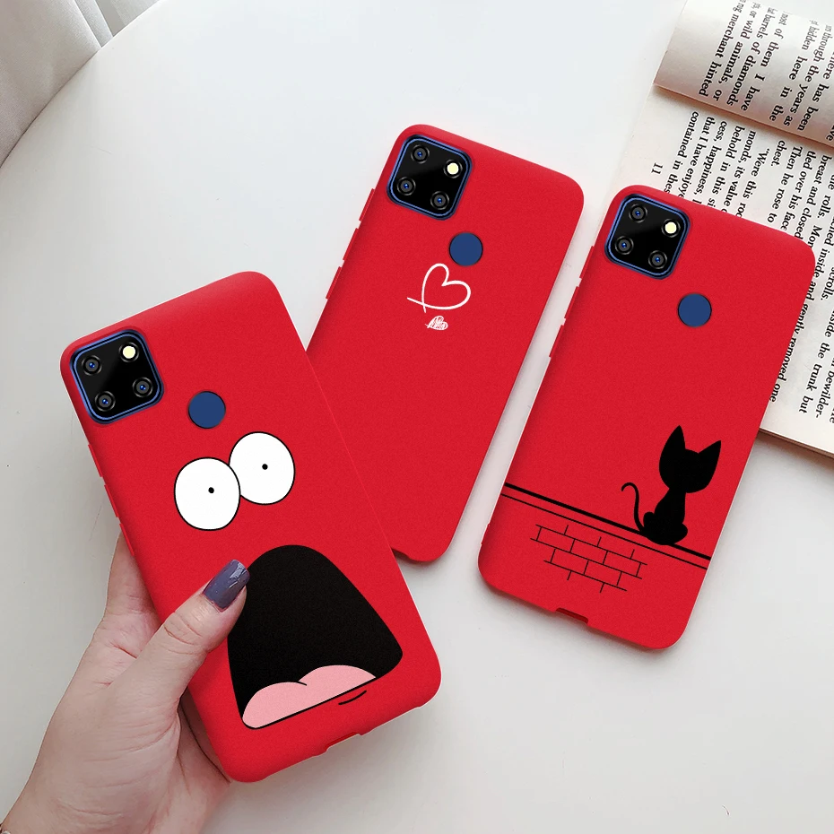 Мягкий силиконовый чехол-накладка для Realme 7i Global RMX2193 чехол телефона с рисунком