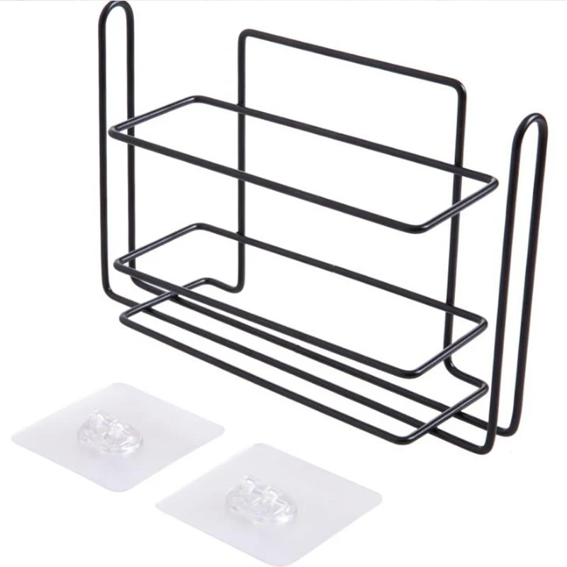 Kitchen Racks Cling Film Storage Rack Iron Refrigerator Side Wall Multifunctional Toilet Paper Towel Roll Holder | Дом и сад