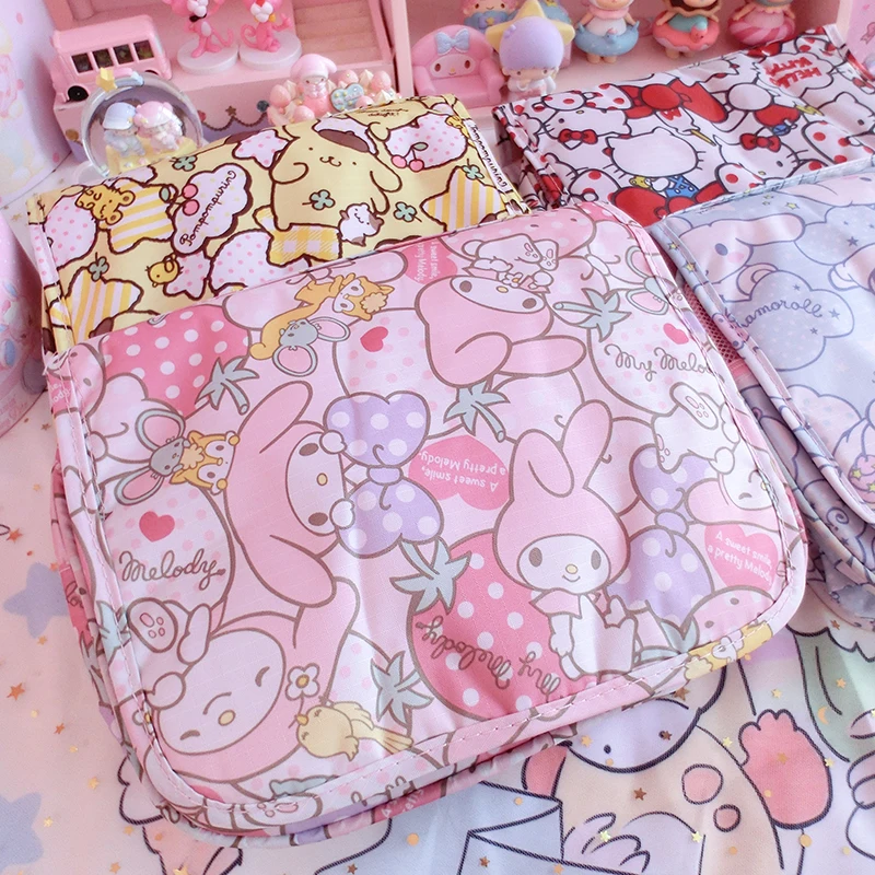 Мультфильм Япония hello kitty My Melody Cinnamoroll pompomparin женская косметичка для хранения путешествия мешок мыть сумки девушка макияж сумки