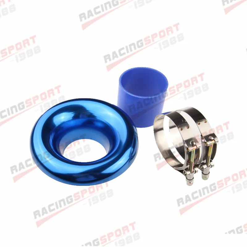 

UNIVERSAL 3" BLUE VELOCITY STACK FOR COLD/RAM ENGINE AIR INTAKE/TURBO HORN