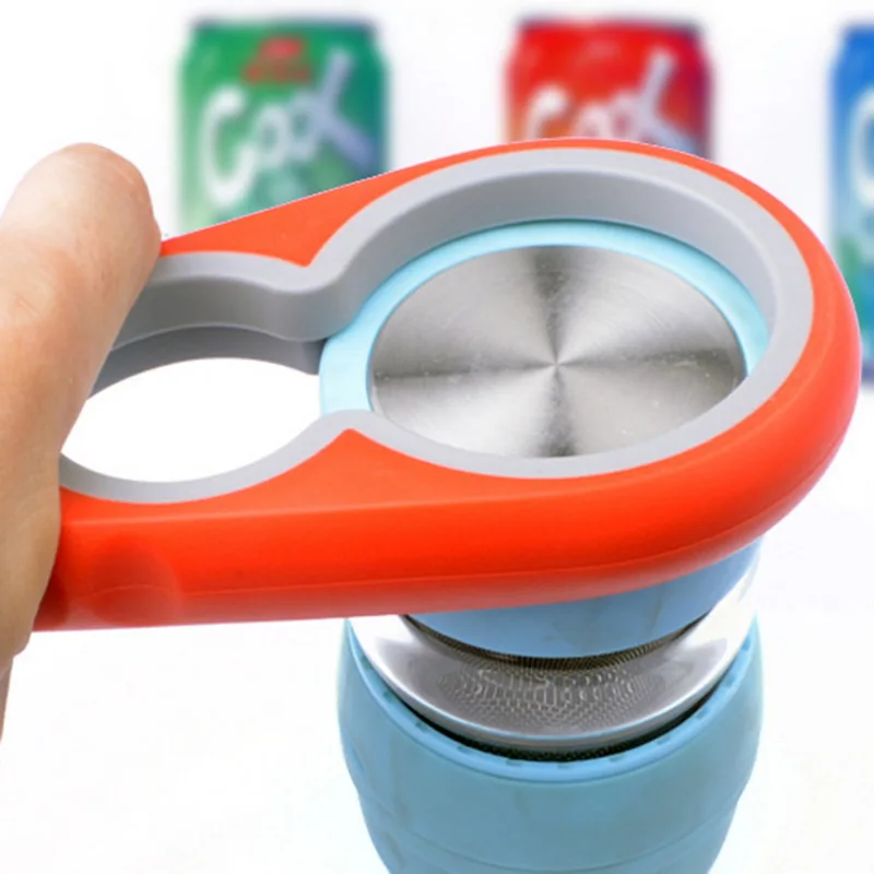 1Pc 4 in 1 Can Opener Manual Non-slip Twist Cap Bottle Launcher Lid Screw Jam Kitchen Gadget | Дом и сад
