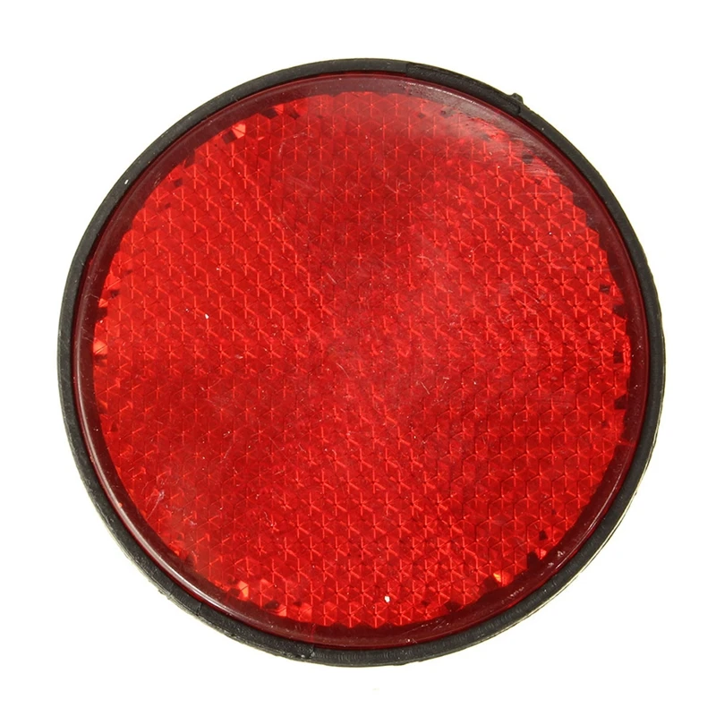 

2pcs 2inch Round Red and Orange Reflectors Universal For Motorcycle ATV Bike Dirt Bike