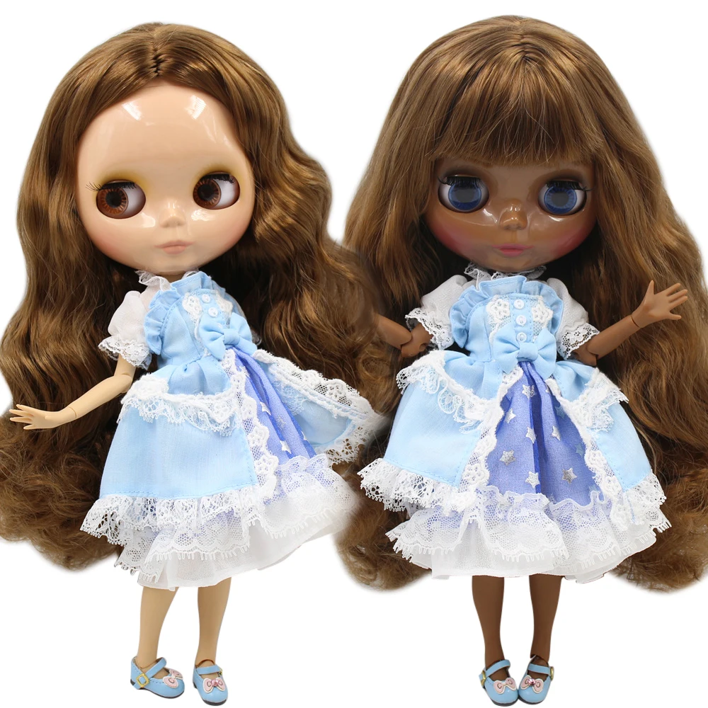 Кукла на заказ ICY DBS Blyth No.BL0623 с темно коричневыми волосами 1/6 bjd OB24 аниме