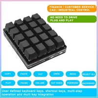 black 24 key keypad mechanical keyboard custom shortcut keys programmable hardware macro auto click on sayodevice