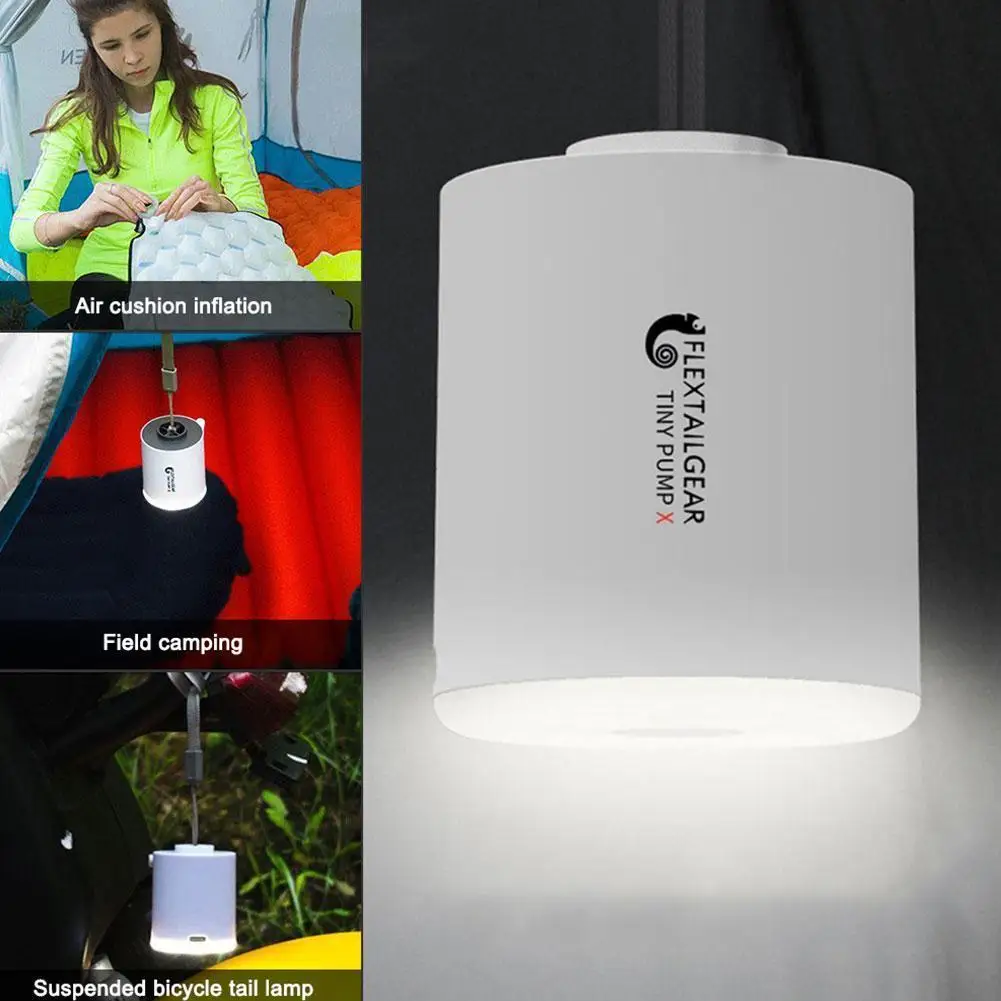 

Туристический воздушный насос, многофункциональный ульсветильник портативный Электрический надувной насос с USB-зарядкой и аккумулятором ...