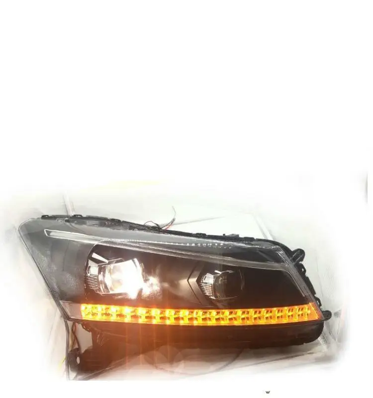 Наружные Drl Luces Assessoires Neblineros Led Para Авто Cob дневные ходовые фары автомобильные фары в сборе 08 для Honda Accord