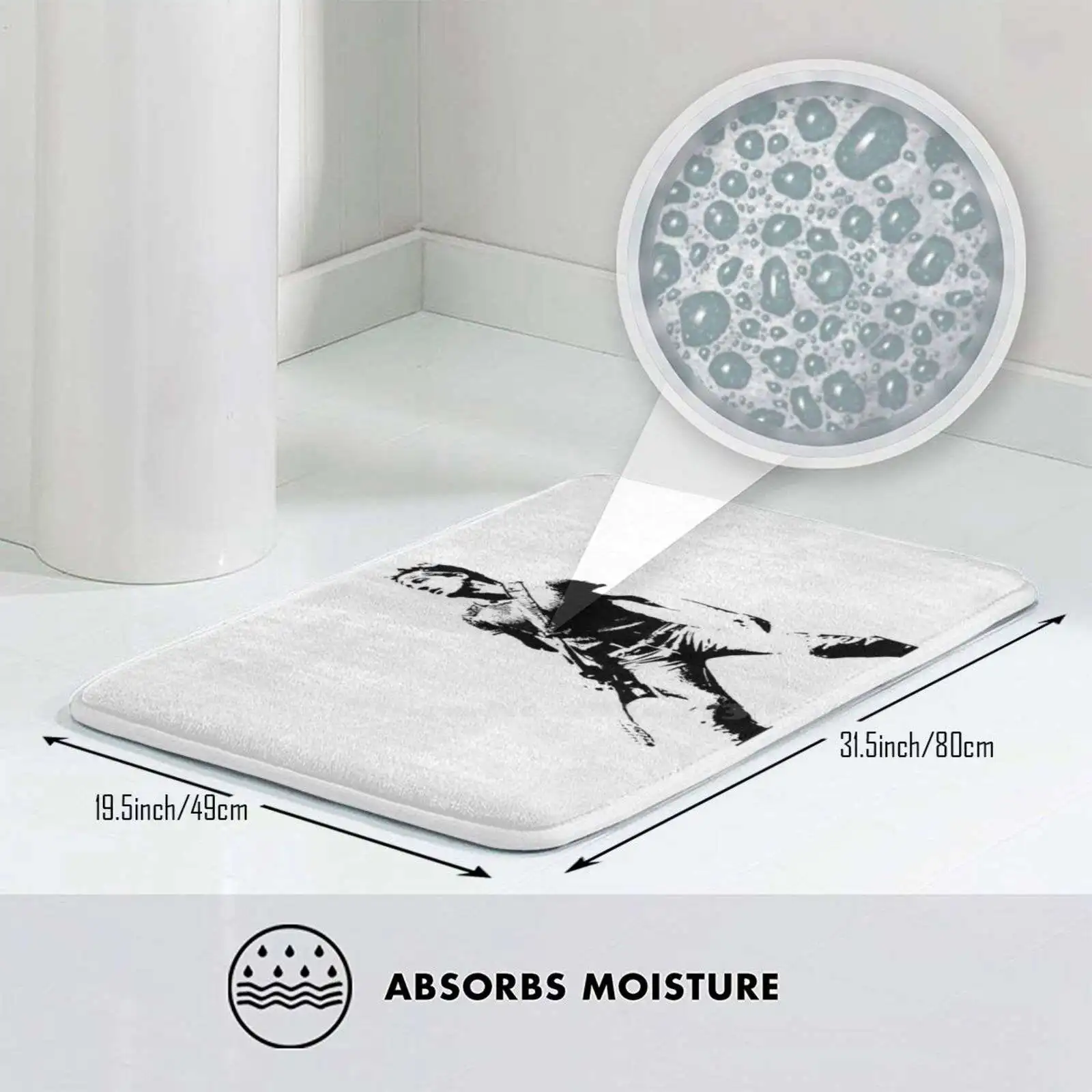 N 3D мягкий нескользящий коврик ковер для ног Springsteen Брюс музыка лирика художник и