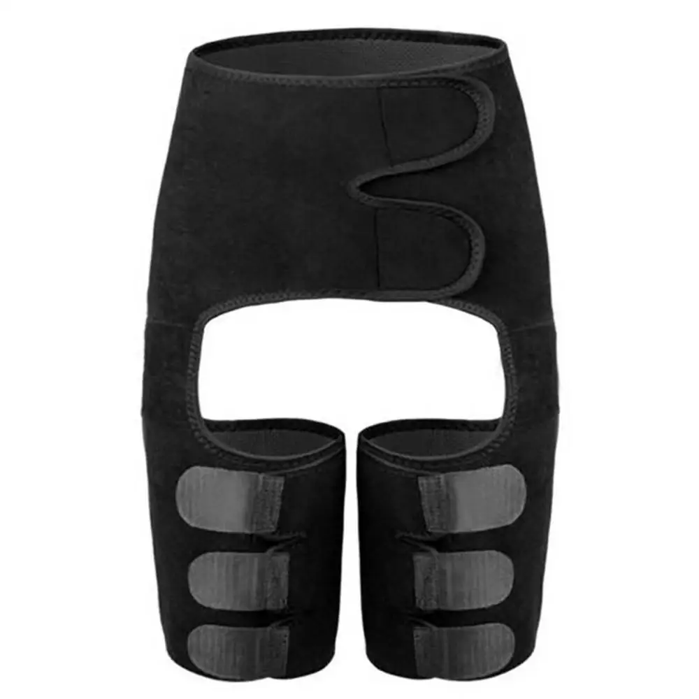 

Three In One Bound Waist Hip Lifting Lean Leg Movement Yoga Exercise Black Belt Pants Reduce Weight Girdle
