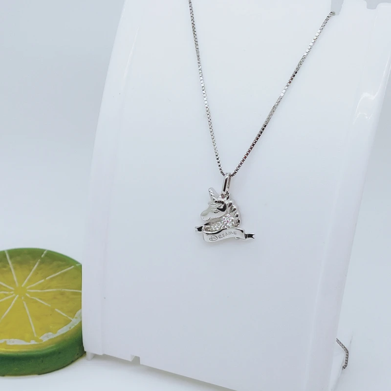 

Animal Pendant With Chain 925 Necklace Jewely For Party Trend Silver Products