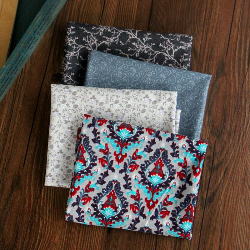 Ткань из хлопка и черного ананаса 45*110 см для шитья стеганые ткани рукоделия -