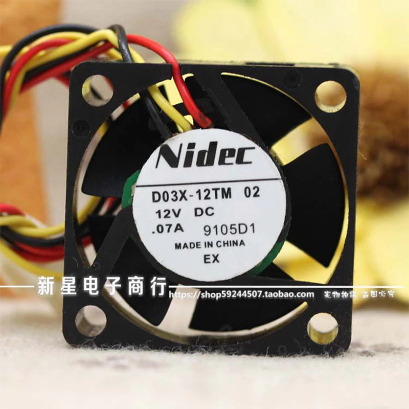 Новый оригинальный D03X-12TM 02 3010 3 см 12V 0.07A ультра-тихий компьютерной приставки к телевизору Вентилятор охлаждения