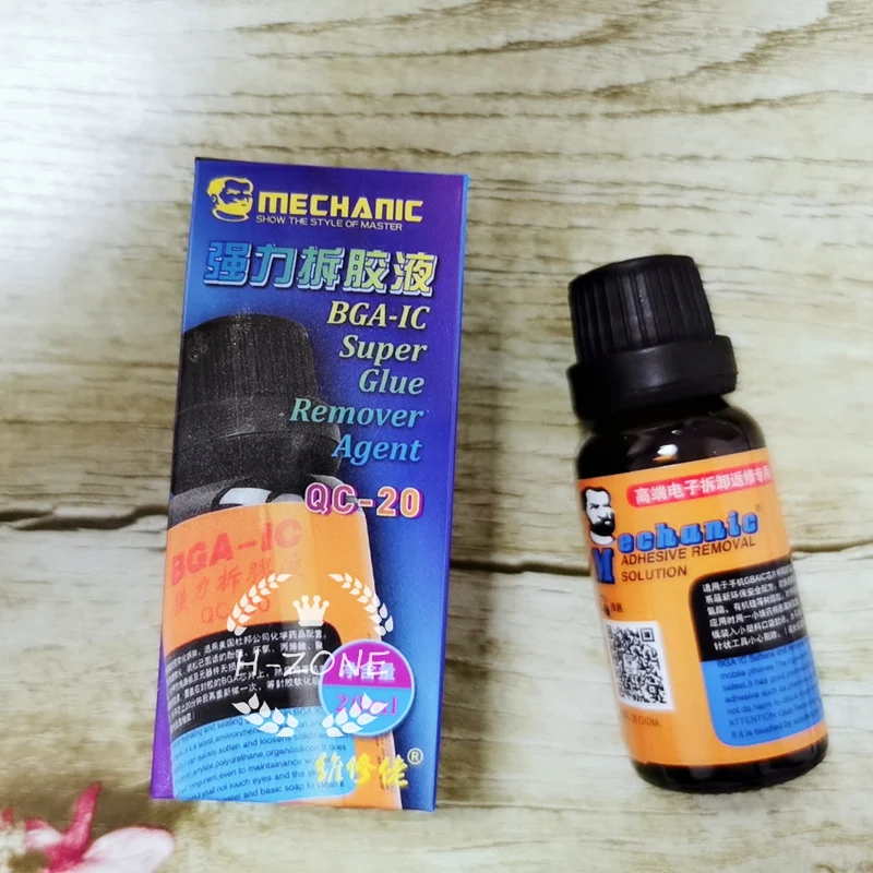 

Механик BGA IC клей для удаления эпоксидной смолы, очиститель чипов процессора сотового телефона, 20 мл, жидкий инструмент для ремонта BGA-IC