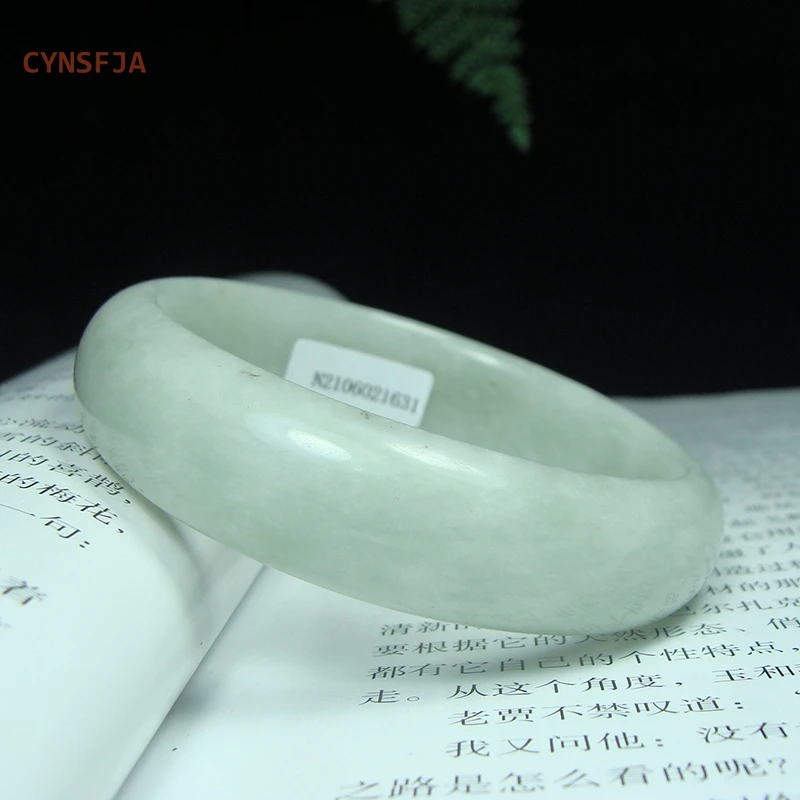 

CYNSFJA New Real Certified Natural Jade Bangle Chinese Guizhou Carbonate Women's Jade Bracelets 58mm High Quality Elegant Gift