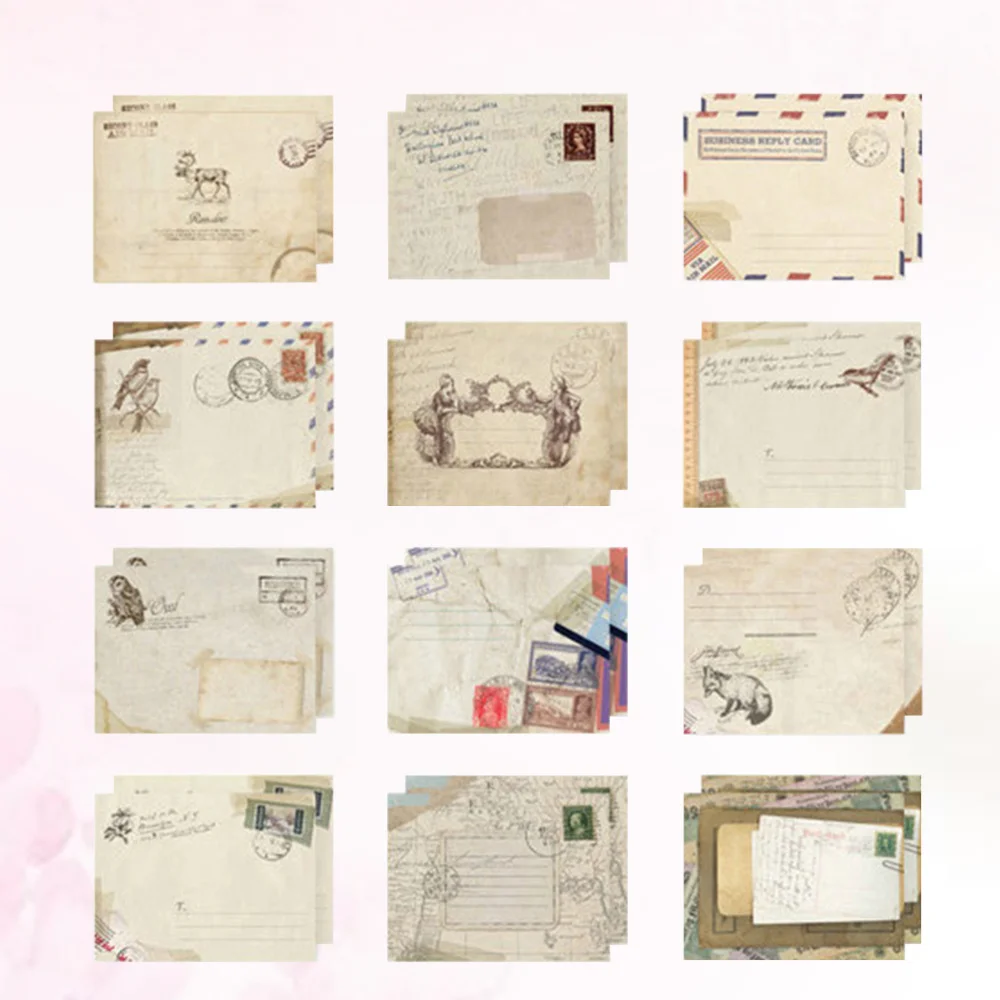 

48pcs Retro Mini Envelope Small Colorful Storage Decor Envelopes for Scrapbooking Gift