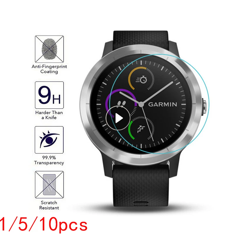 

Tempered Glass Protective Film Guard For Garmin Vivoactive 3 Smart Watch Vivoactive3 Element/3T Trainer Screen Protector Cover