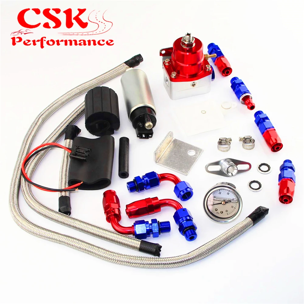 Регулируемый регулятор давления топлива + 255 LPH комплект топливного насоса