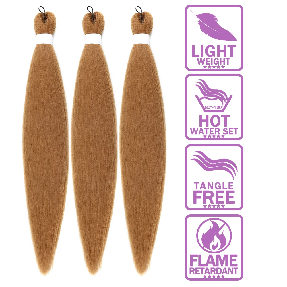 Natifah Hair Extensions For African Braids Synthetic Kanekalon Hair Pre Stretched Braiding Hair Kanekalon For Braids Extensions