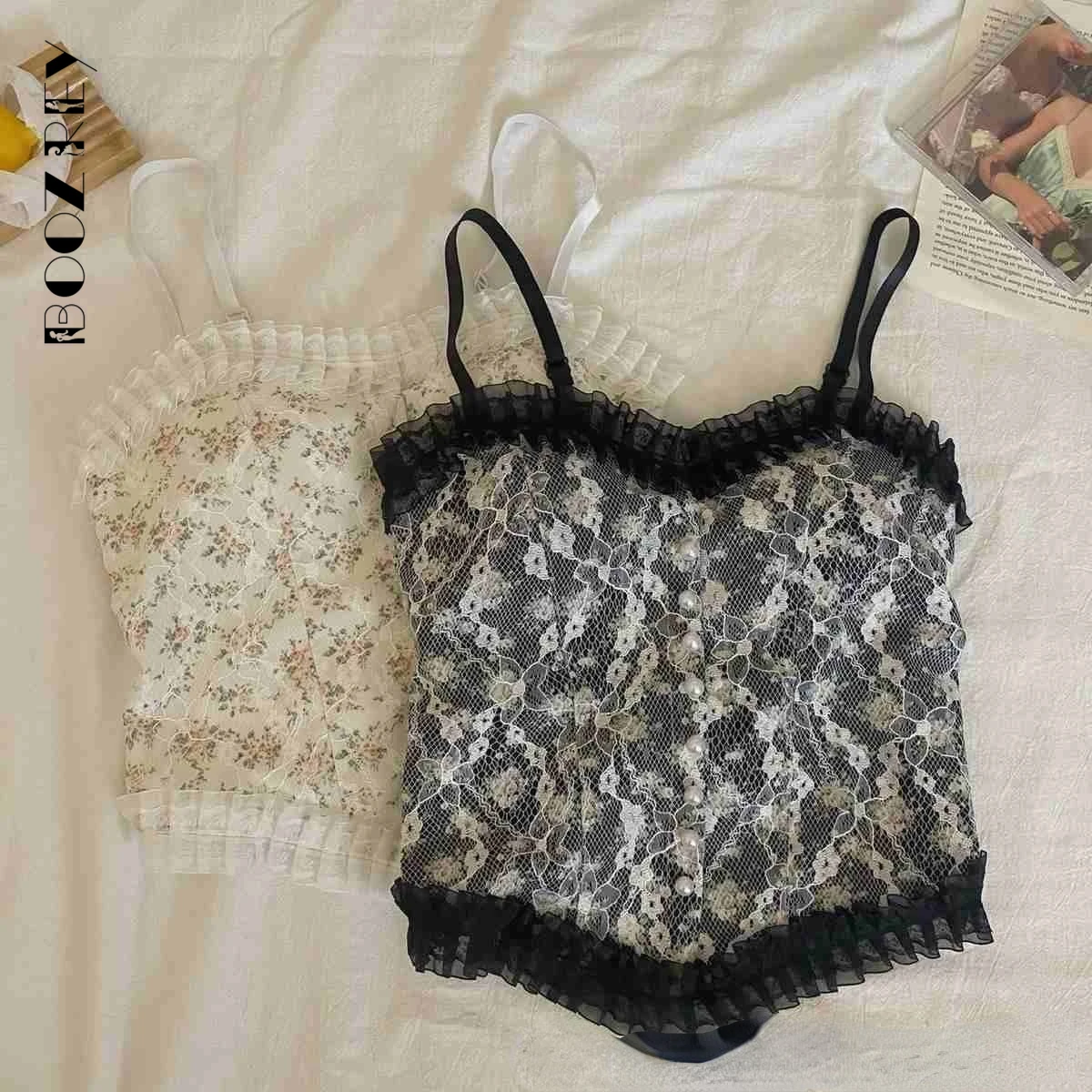 

BoozRey Ретро Готическая кружевная кофта с цветочным принтом женская однобортная шикарная кофта для девушек сексуальная уличная одежда корот...