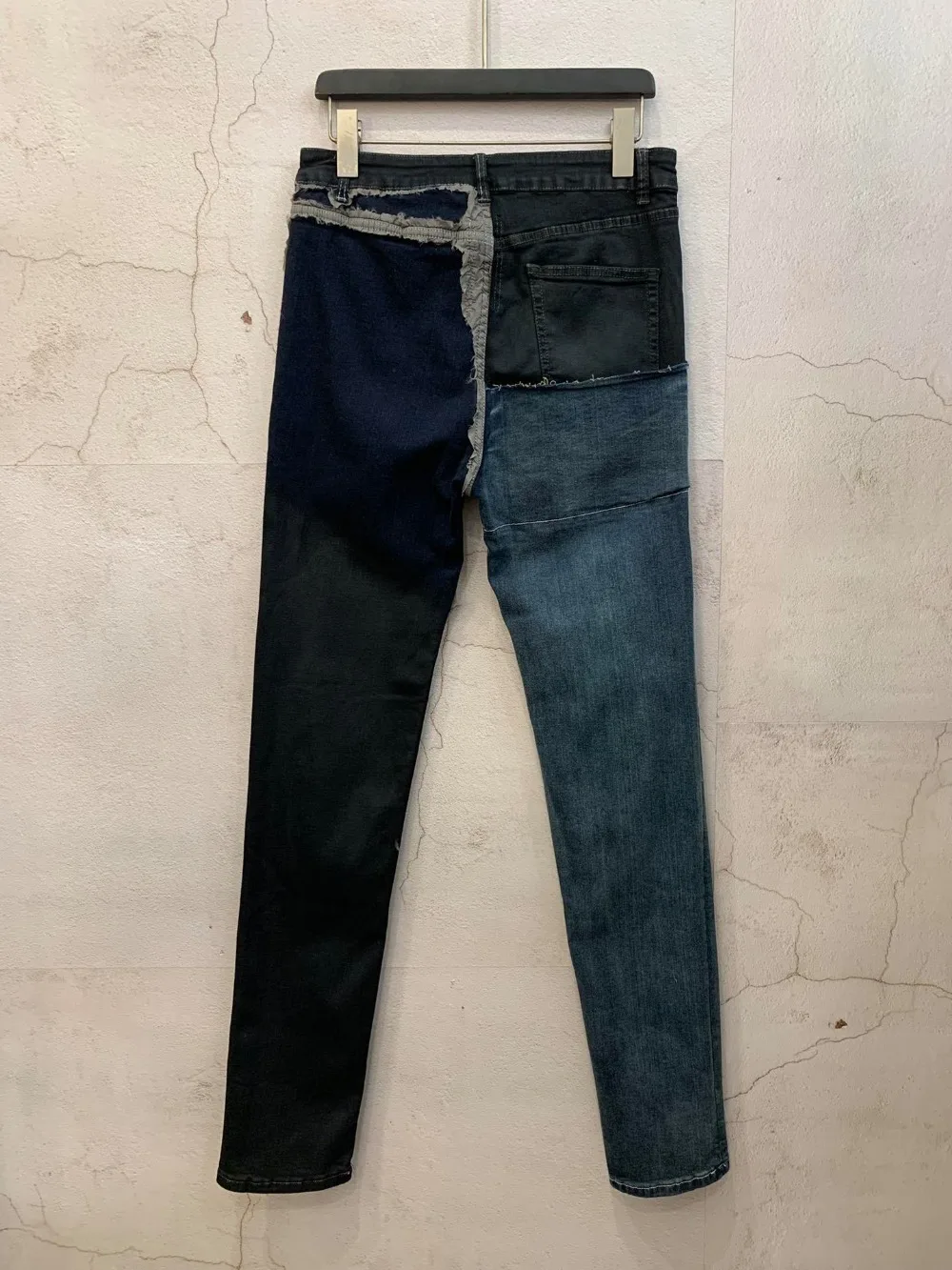 19ss Owen Seak, мужские джинсы, хлопок, готический стиль, мужская одежда, Осенние прямые мужские одноцветные Джинсы, Брюки