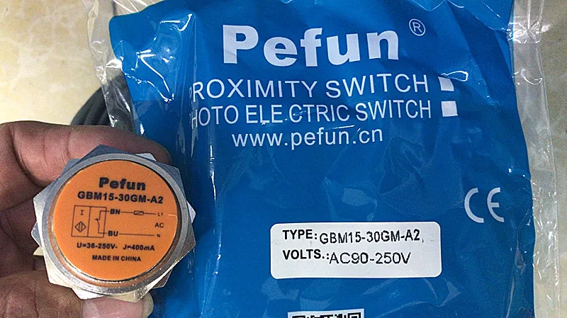 

Genuine "Beifuning pefun" proximity switch GBM15-30GM-A2, AC second line, normally closed