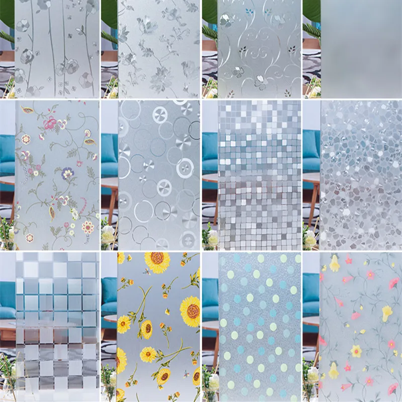 

Множество цветных электростатических фотоэлементов, Антибликовая непрозрачная стеклянная пленка для гостиной, спальни, пленка для конфид...