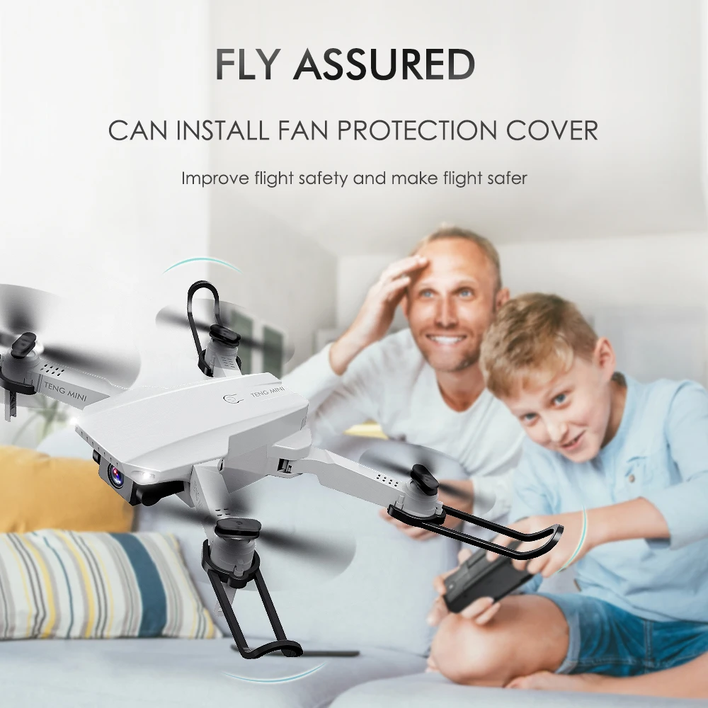 KF609 WiFi FPV Новый мини Дрон 4K 720P оптический поток HD широкоугольный двойная камера