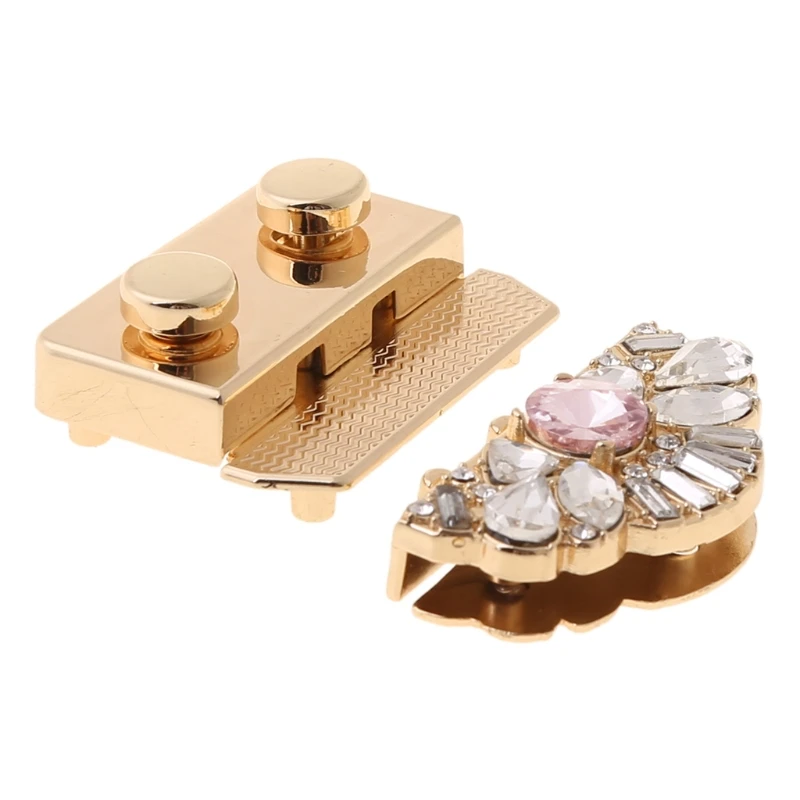 Новинка винтажная металлическая модная застежка 1 P с поворотным замком для