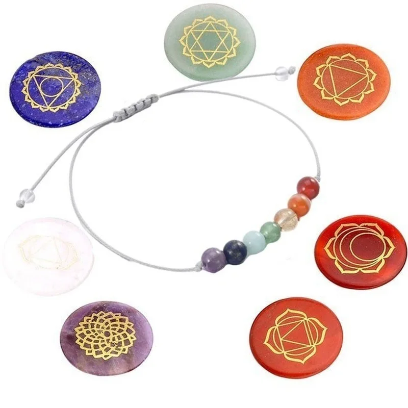 7 браслет Charka Healing Balance, 6 мм, браслет для йоги, камень для женщин/мужчин, натуральный камень, сделай сам, чакра, браслет для поддержания здоровья
