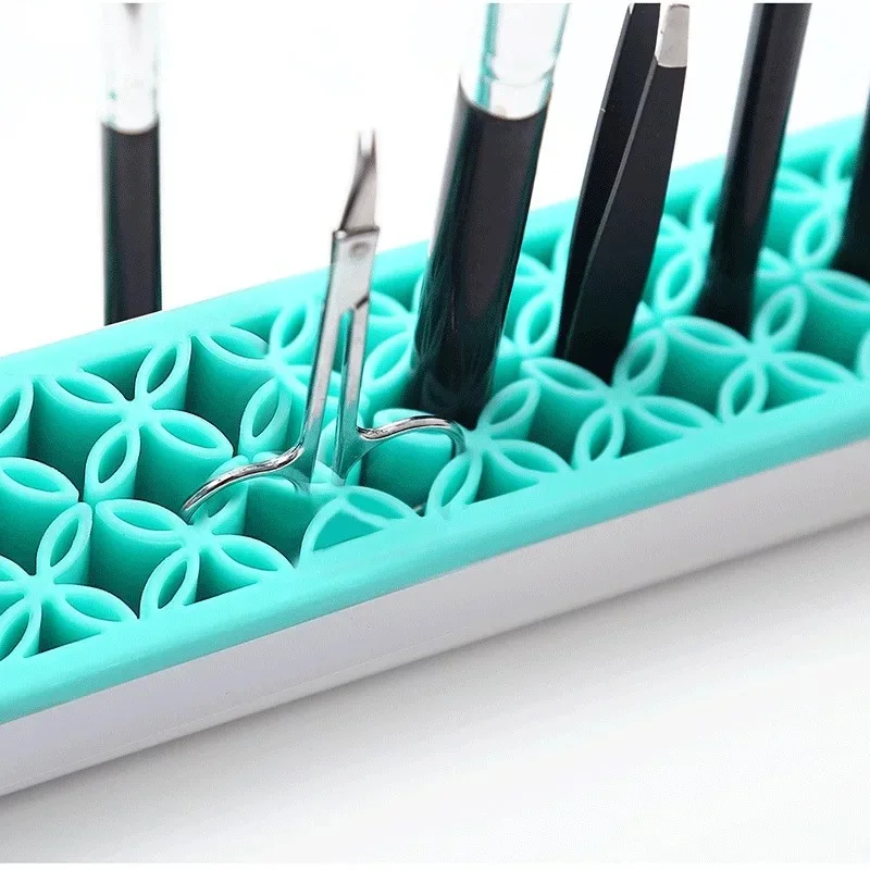 

point diamond pen box Size: 21*3.5*5cm Material: TPR+ABS desktop storage shelf