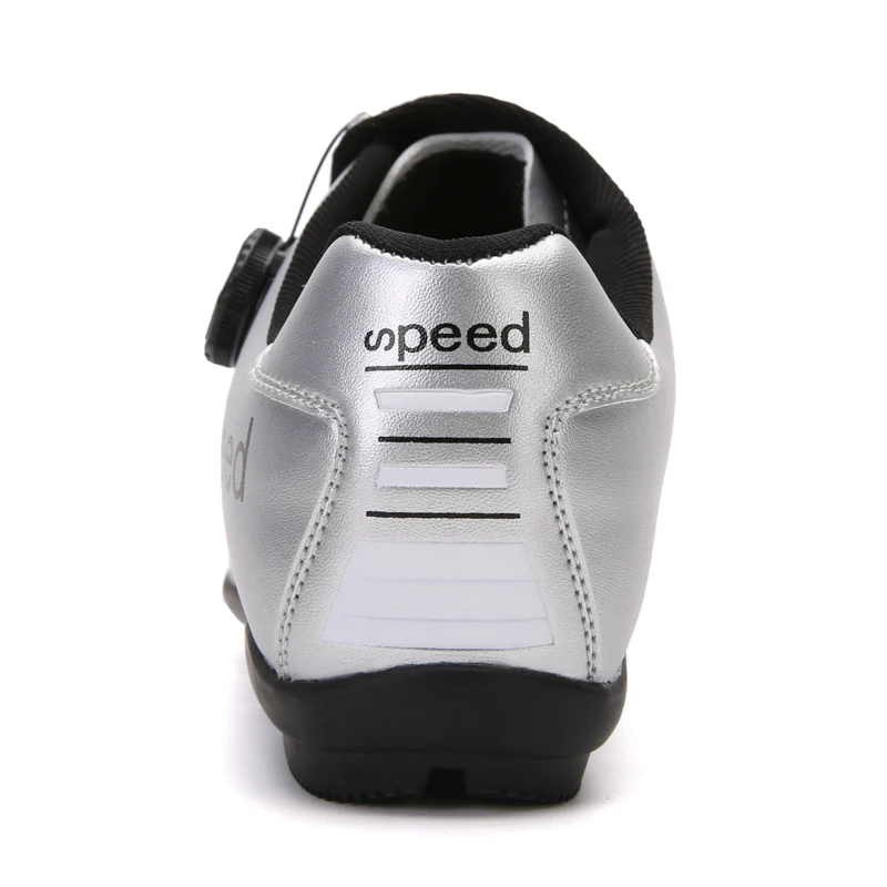 

New professional Golden Silver Road MTB Cycling Shoes Road Bike Self-Locking Shoes Carbon Fiber Ultralight Bicycle Racing Shoes
