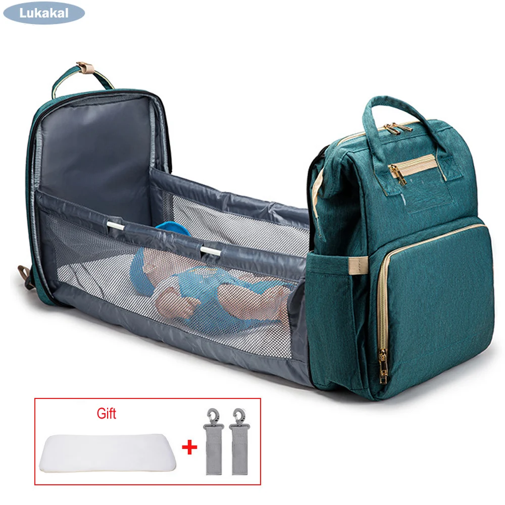 Baby Diaper Bag Bed Backpack For Mom Maternity Bag Stroller Nappy Bag Large Capacity Nursing Bag Handbag