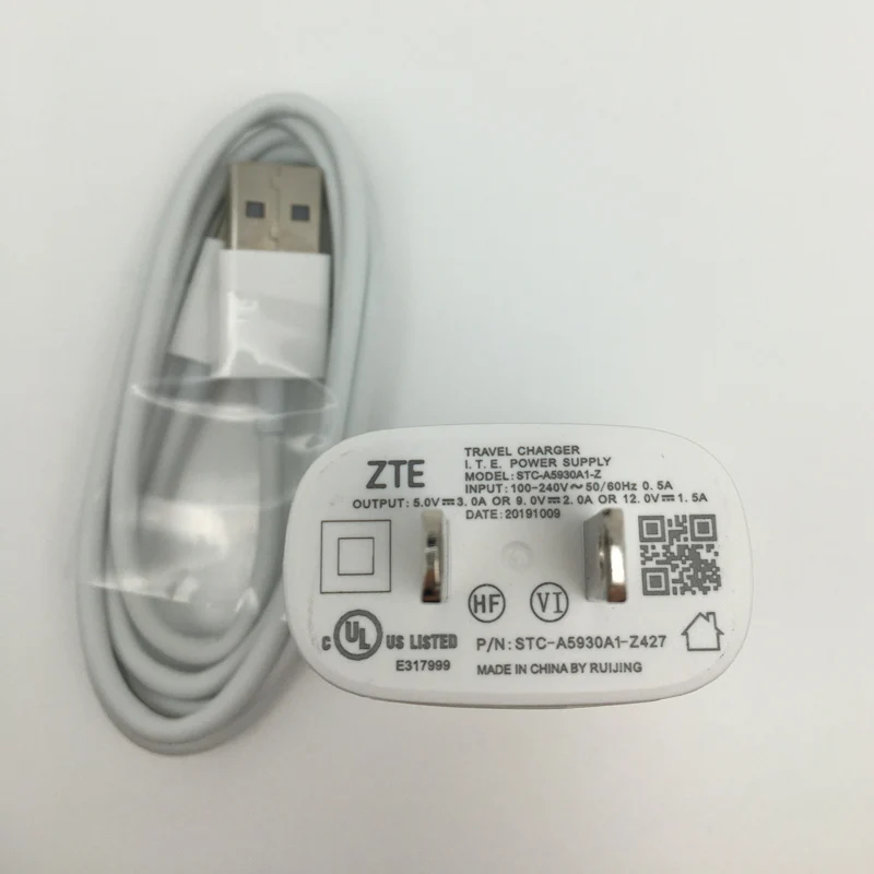 Оригинал для ZTE Blade V10 A3 X Z Max Spark Z971 AXON 7 MINI 18W быстрое зарядное устройство адаптер