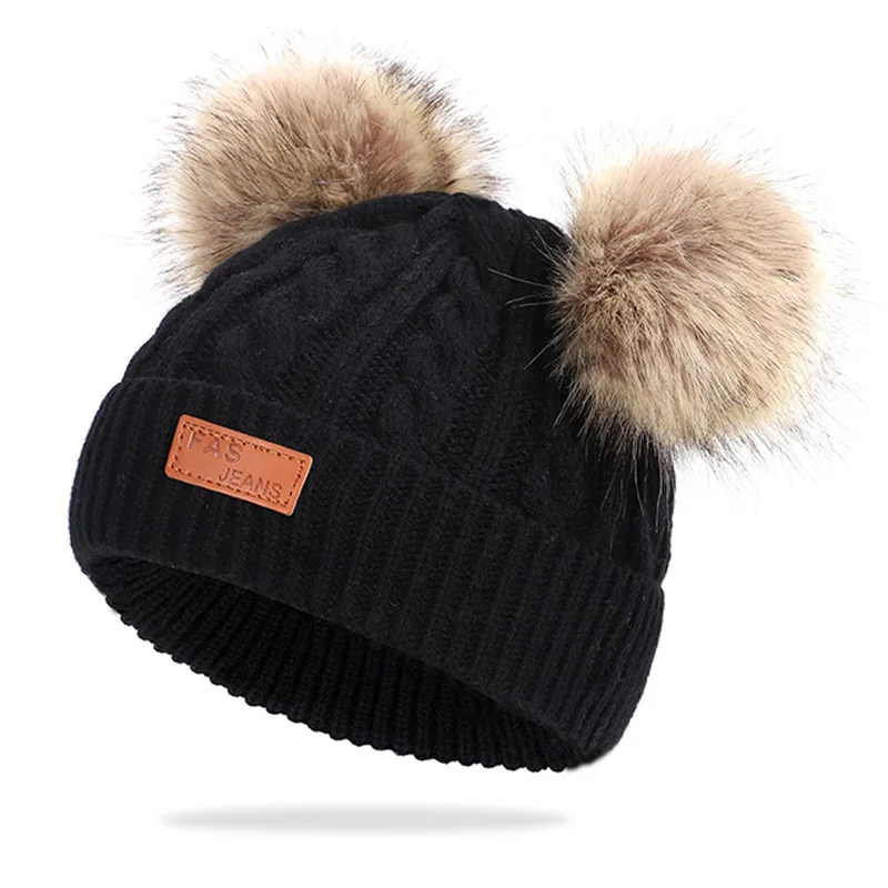 Новинка сезон осень зима детские мягкие хлопковые шапки Skullies Beanies теплые вязаные