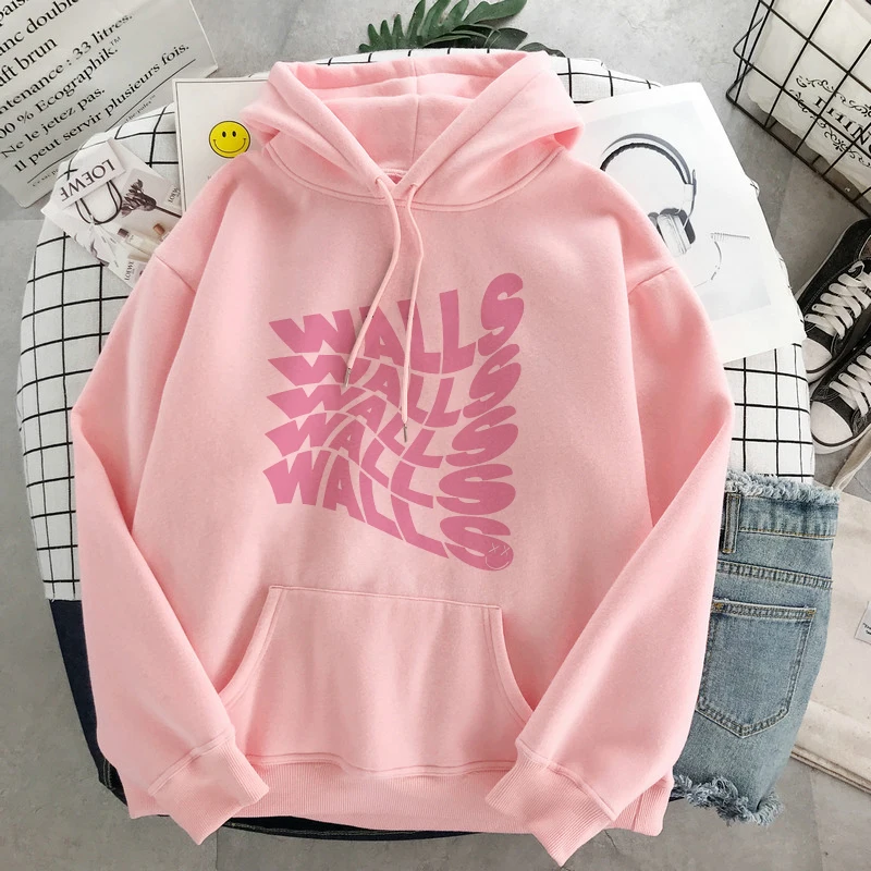 

Louis Tomlinson Walls One Direction Print Women Oversized Hoodie Harajuku Clothes Long Sleeve Sweatshirt Pullover Female Hoody