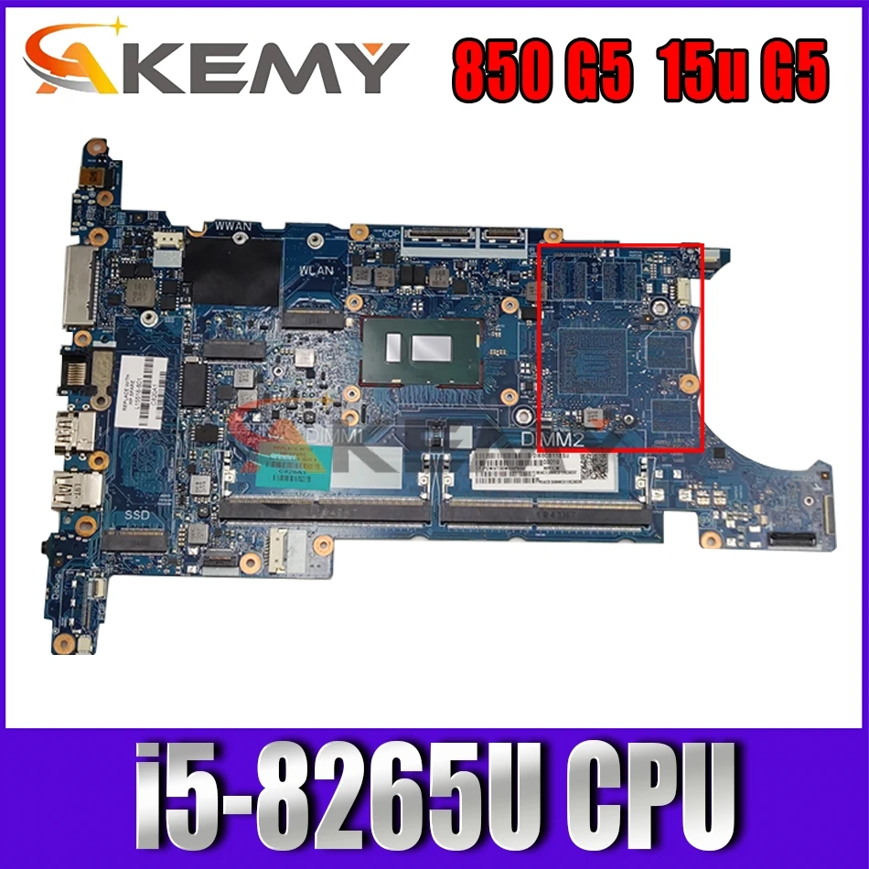 

Материнская плата Akemy 6050A3079801-MB-A01 с бриллиантовым процессором SRFFX для HP ELITEBOOK 850 G5 15U G5, материнская плата ноутбука, протестированная полная 100%