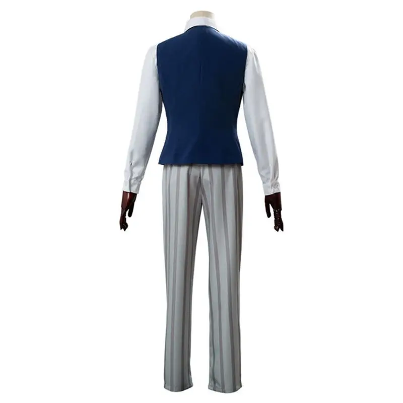 

anime BEASTARS Cosplay costume Legoshi wolf school uniform men adult Shirt pants vest tie belt mask Outfit suit