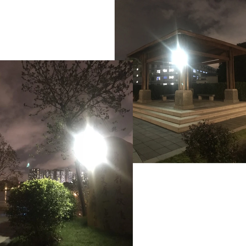 A2 solar lamp lantern 100/114 LED light 4-side 2400mA PIR motion sener Garden outdoor Patio Yard Wall Driveway Fence
