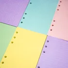 Новинка 2022New A5 A6 цветная розовая фиолетовая бумага для блокнота сменный спиральный индекс для связывания внутренняя страница ежедневный ежемесячный недельный счёт