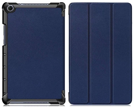 Чехол для huawei mediapad M5 Lite 8,0 JDN2-W09 JDN2-AL00 стоячая таблетница чехол для huawei mediapad m5 lite 8 дюймов Чехол+ пленка+ ручка - Цвет: PC-DarkBlue