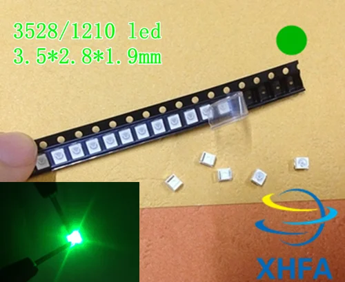 XIASONGXIN светильник 1000 шт. SMT SMD светодиодный 3528 1210 водно-зеленый Ультраяркий