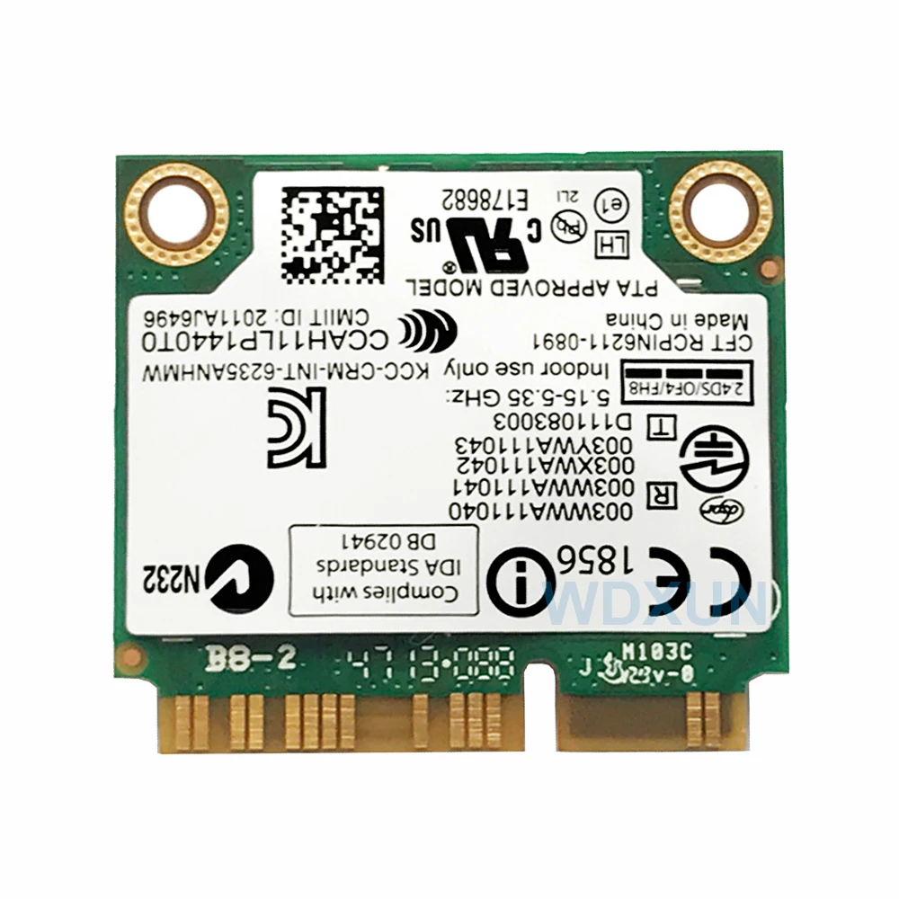 Wi-Fi Intel Centrino Advanced-N 6235 Мини карта PCI-E 802.11agn Двухдиапазонная 300 Мбит/с Беспроводная