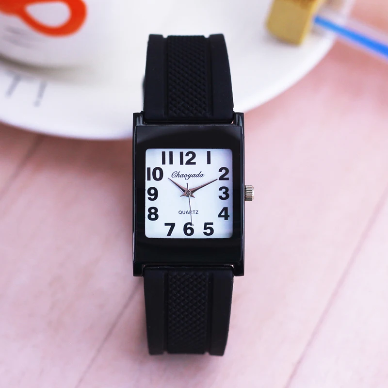 

CHAOYADA famous brand men women boys girls simple digital silicone strap sport quartz watches students for test watches