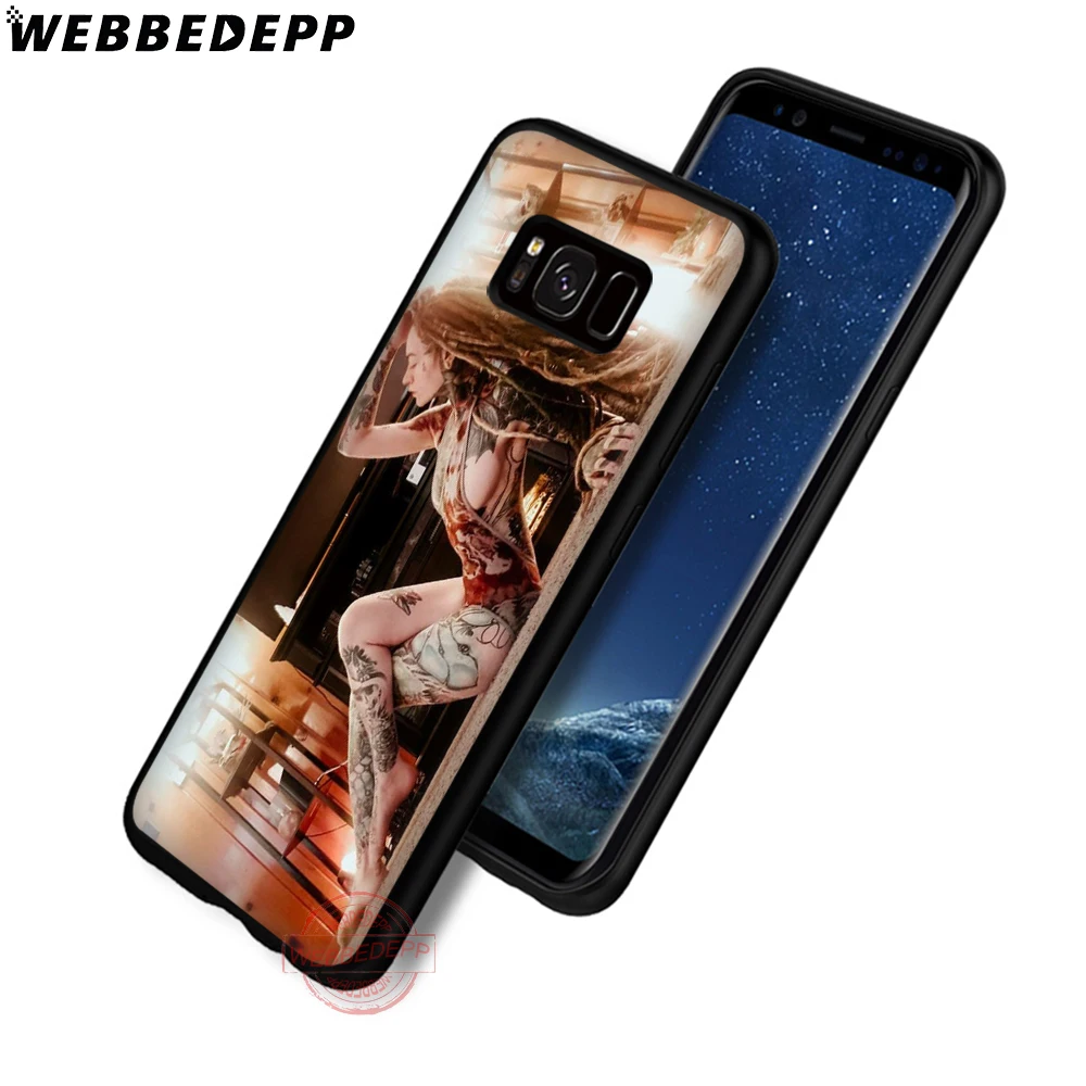 WEBBEDEPP сексуальные колготки с узором тату для девочек мягкий чехол телефона