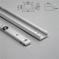 30 aluminium alloy t tracks slot miter track and miter bar slider for diy table saw miter gauge rod woodworking tools