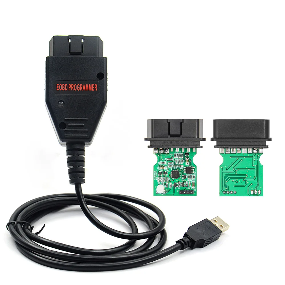 Программатор EOBD2 Galletto 1260 OBD/OBDII ECU Flasher OBDII совместимый зеленый PCB FTDI FT232RL чтение и