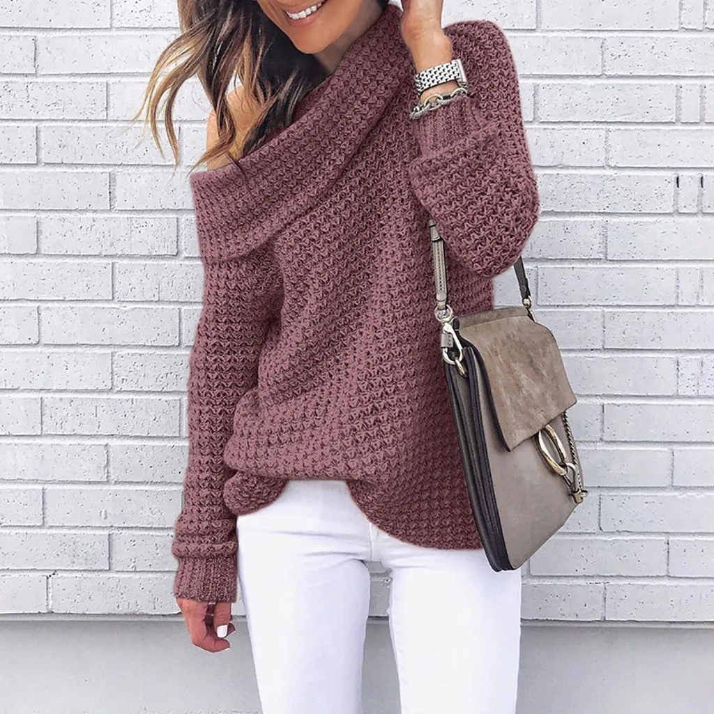 Winter Sweater Women 2021 Sexy Knitted Pullover Turtleneck Casual Womens Solid Jumper Pullovers Sweaters | Женская одежда