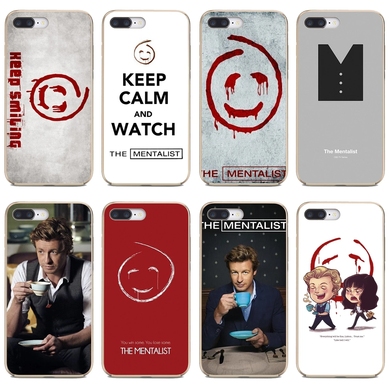 

Mentalist-Red-John-Logo-Simon-Baker For Apple iPhone 10 11 12 Pro Mini 4S 5S SE 5C 6 6S 7 8 X XR XS Plus Max 2020 Soft Cover