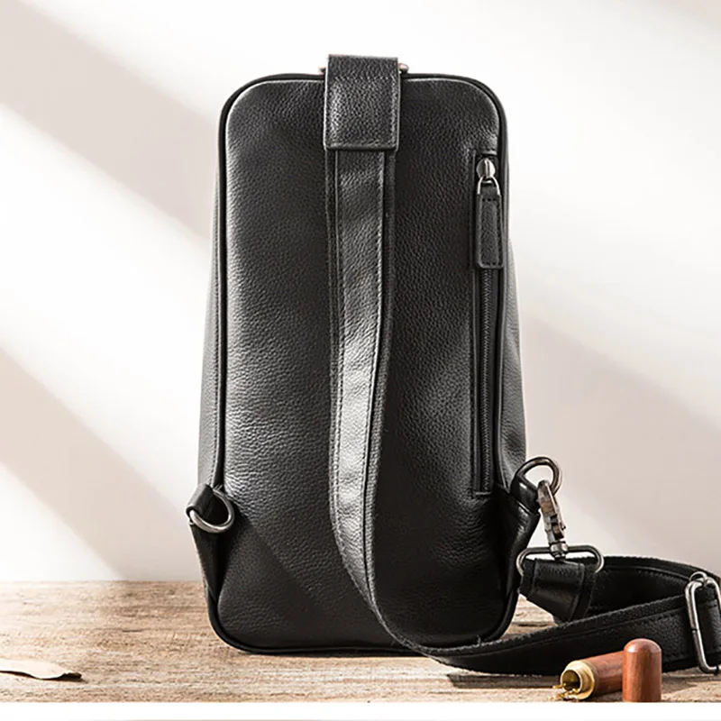 AETOO нагрудная сумка кожаная мужская Большая вместительная Повседневная