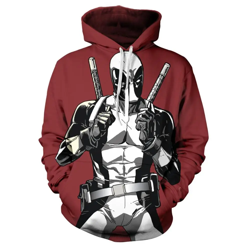 

2020 Men's Sweatshirt Deadpool Fun Hooded Hoodie Hip Hop Street Wear Men's Hoodie Harajuku Sportswear for Kids Deadpool Hoodies