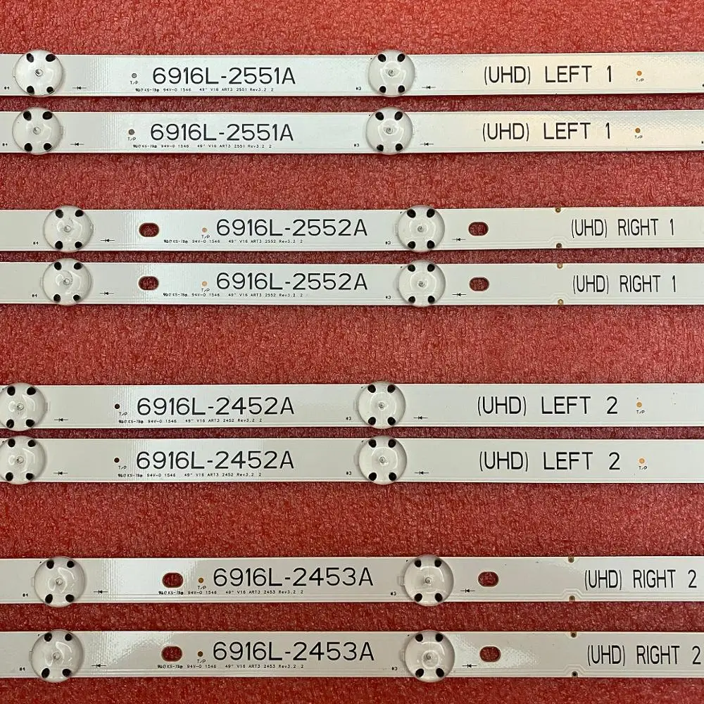 Светодиодная лента для подсветки LG 49UH6500 49UH650V 49UH661V 49UH668V LC490DGG FJ M6 M5 6916L-2452A 2453A 6916L-2551A